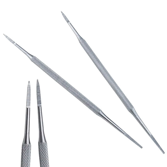1Pcs Double Ended Pedicure File Satin Edge Ingrown Toe Nail Lifter File Professional Paronychia Toenail Care Manicure Clean Tool